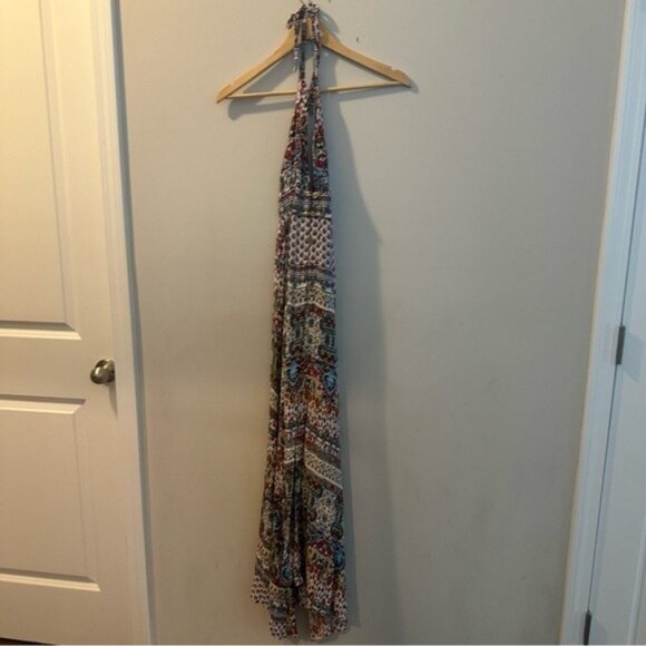 Anthropologie Raga Riviera Vibe Maxi DressDeep V Size Medium - Picture 2 of 10